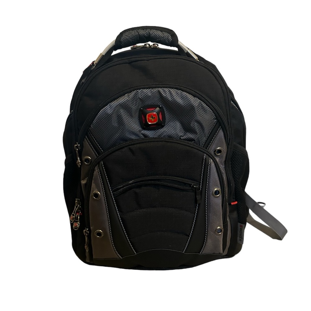 SwissGear WENGER Synergy Pro 16 inch Laptop Backpack - Black/Gray - Picture 7 of 7